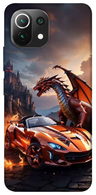 Чохол на Xiaomi Mi 11 Lite Сar and dragon фото 1 з 1