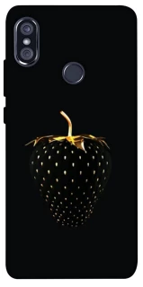 Чехол на Xiaomi Redmi Note 5 Pro / Note 5 (AI Dual Camera) Черная клубника фото 1 из 1