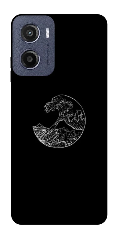 Чохол на Motorola Moto E15 Black tsunami фото 1 з 1