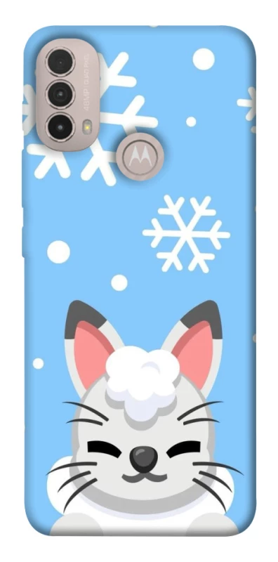 Чохол на Motorola Moto E40 Adopt Me Snow Kitty Smile фото 1 з 1
