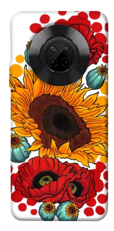Чохол на Huawei Y9a Соняшники та маки фото 1 з 1