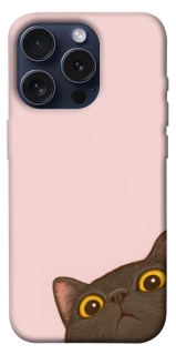 Чехол на Apple iPhone 15 Pro (6.1") Peeping cat фото 1 Чехол на Apple iPhone 15 Pro (6.1") Peeping cat фото 1 из 1