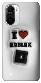 Чохол на Xiaomi Redmi K40 / K40 Pro / K40 Pro+ / Poco F3 I love Roblox фото 1 з 1