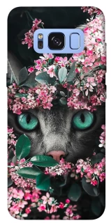 Чехол на Samsung G950 Galaxy S8 Кот в цветах фото 1 из 1