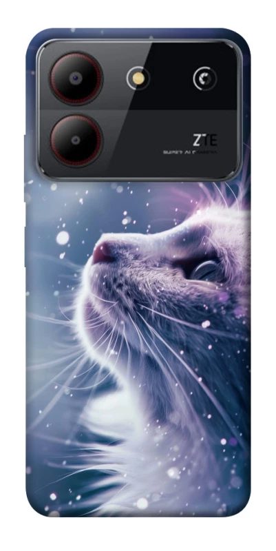 Чохол на ZTE Blade A54 4G Snow cat фото 1 з 1