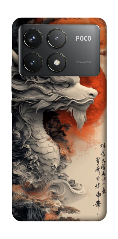 Чохол на Xiaomi Poco F6 Pro white dragon фото 1 з 1