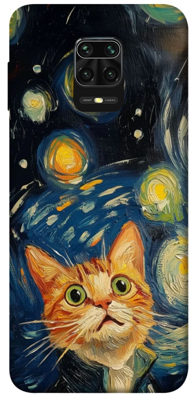 Чехол на Xiaomi Redmi Note 9s / Note 9 Pro / Note 9 Pro Max paint cat фото 1 из 1