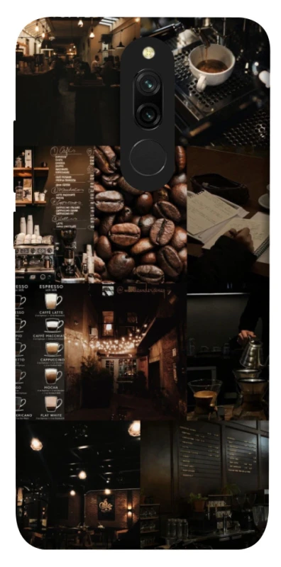 Чехол на Xiaomi Redmi 8 Coffee collage ver.1 фото 1 из 1