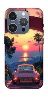 Чехол на Apple iPhone 16 Pro Porsche at sunset фото 1 из 1