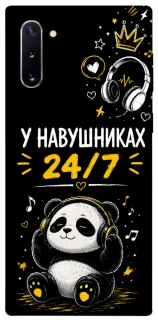 Чехол на Samsung Galaxy Note 10 У навушниках 24/7 фото 1 из 1