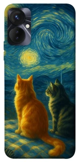 Чехол на TECNO Spark 9 Pro Cats under the stars фото 1 из 1