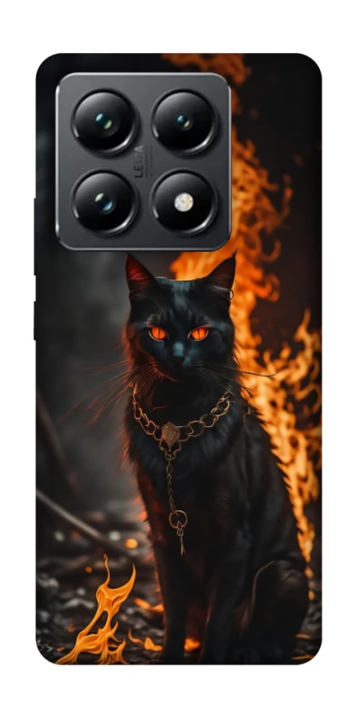 Чехол на Xiaomi 14T Pro Огненный кот фото 1 из 1