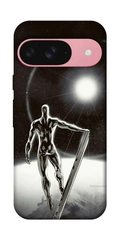 Чехол на Google Pixel 9 Серебряный сёрфер фото 1 из 1