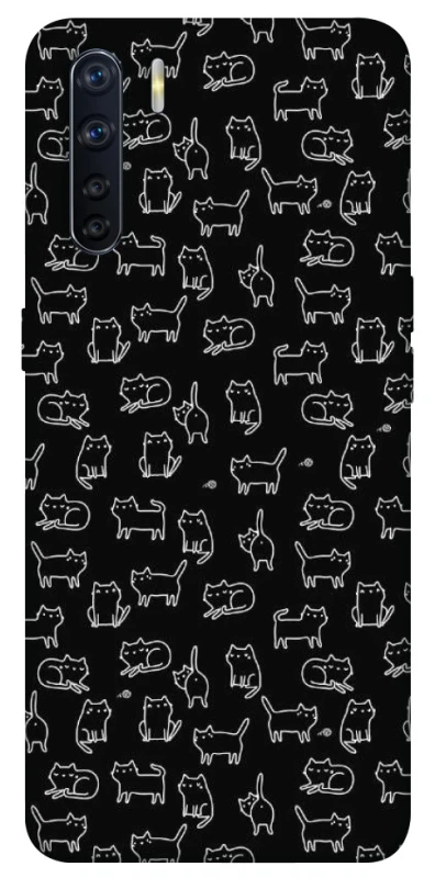 Чохол на Oppo A91 Black Cats фото 1 з 1
