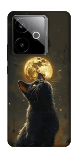 Чохол на Realme GT 7T Кіт під місяцем v2 фото 1 з 1