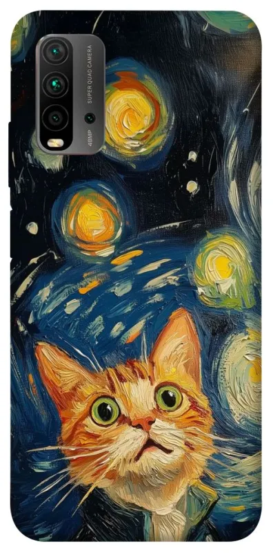 Чехол на Xiaomi Redmi 9T paint cat фото 1 из 1