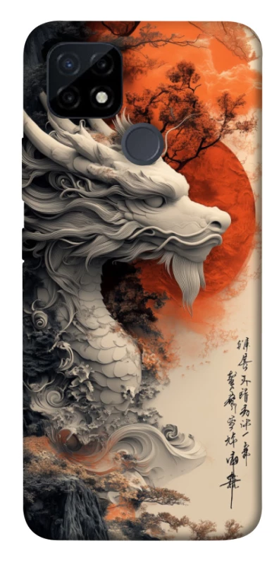 Чехол на Realme C25Y white dragon фото 1 из 1