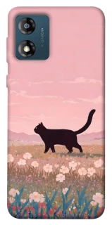 Чохол на Motorola Moto E13 cat on a field фото 1 з 1