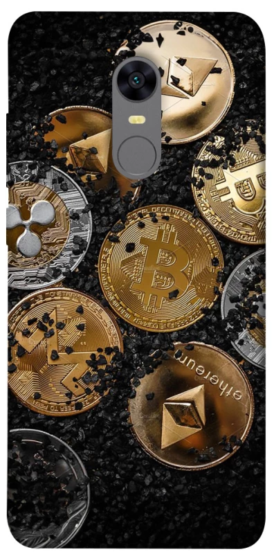 Чехол на Xiaomi Redmi 5 Plus / Redmi Note 5 (Single Camera) Many coins v2 фото 1 из 1