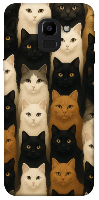 Чохол на Samsung J600F Galaxy J6 (2018) Colorful Cat Collage фото 1 з 1