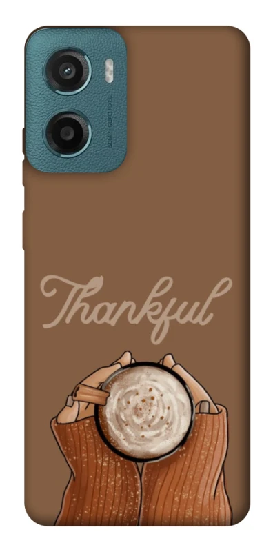 Чехол на Motorola Moto G06 Thankful coffee фото 1 из 1