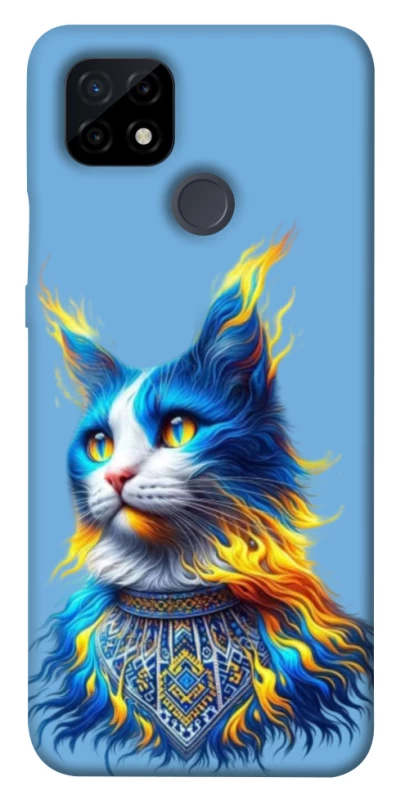 Чохол на Realme C21 Кіт патріот фото 1 з 1