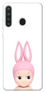 Чехол на Samsung Galaxy A21 Minimal Bunny Peek фото 1 из 1