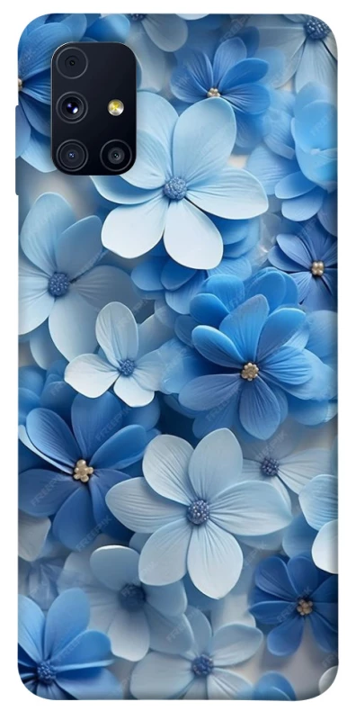 Чохол на Samsung Galaxy M31s Сині квіти фото 1 з 1