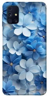 Чехол на Samsung Galaxy M31s Синие цветы фото 1 из 1