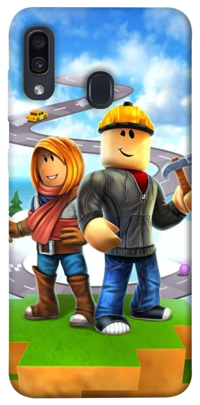 Чехол на Samsung Galaxy A20 / A30 Roblox Builder Adventure фото 1 из 1