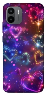 Чохол на Xiaomi Redmi A1 / A2 Drawn hearts фото 1 з 1