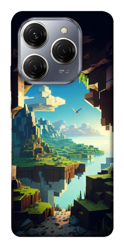 Чехол на TECNO Spark 20 Pro Minecraft sunrise фото 1 из 1