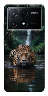 Чехол на Xiaomi Poco X6 Leopard in water фото 1 из 1