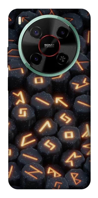 Чехол на ZTE Nubia V70 Max Огненые руны фото 1 из 1