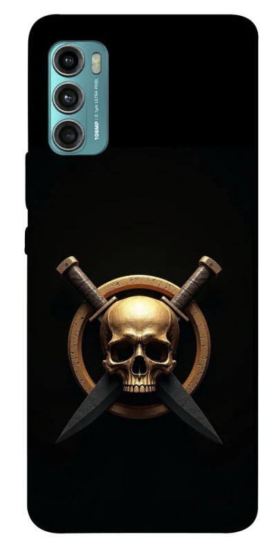 Чохол на Motorola Moto G60 Golden Skull фото 1 з 1