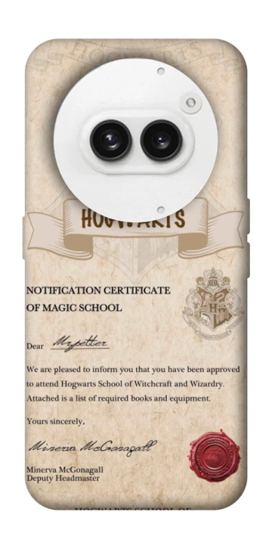 Чохол на Nothing Phone (2a) The Hogwarts acceptance letter фото 1 з 1