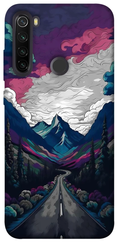 Чехол на Xiaomi Redmi Note 8T Нарисованные горы фото 1 из 1