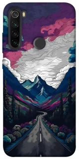 Чехол на Xiaomi Redmi Note 8T Нарисованные горы фото 1 из 1