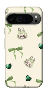 Чехол на Google Pixel 9 Pro Labubu Green Heart фото 1 из 1