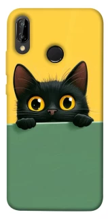 Чохол на Huawei P20 Lite Black cat v2 фото 1 Чохол на Huawei P20 Lite Black cat v2 фото 1 з 1