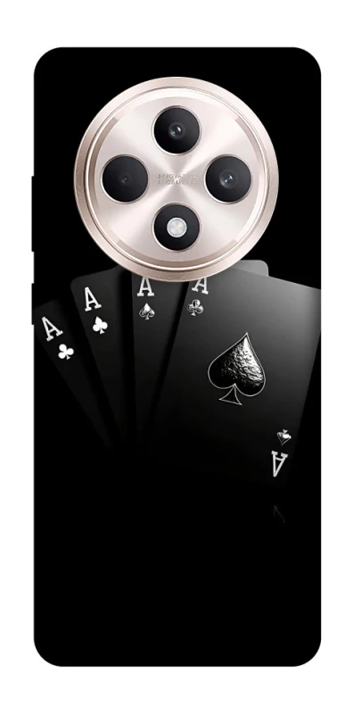 Чохол на Oppo Reno 12 F 4G/5G Black Cards фото 1 з 1