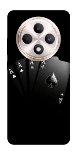 Чохол на Oppo Reno 12 F 4G/5G Black Cards фото 1 з 1