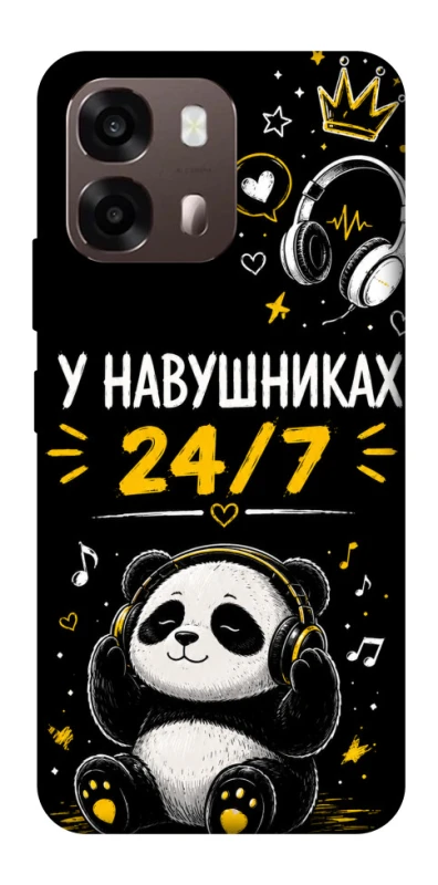 Чехол на Oppo A6 У навушниках 24/7 фото 1 из 2