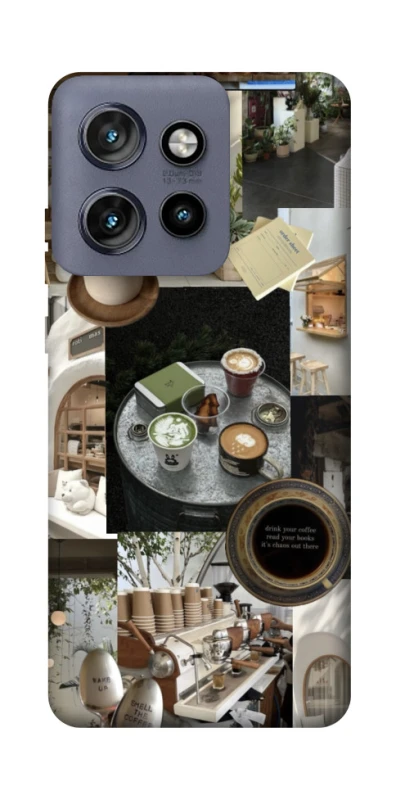 Чохол на Motorola Edge 50 Neo Coffee collage ver.4 фото 1 з 1