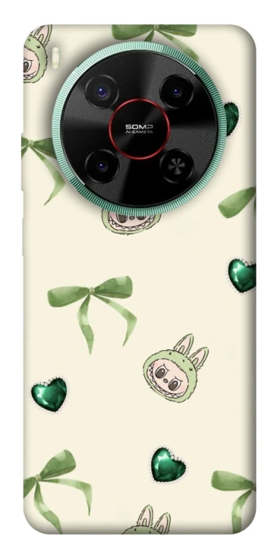 Чохол на ZTE Nubia V70 Max Labubu Green Heart фото 1 з 1
