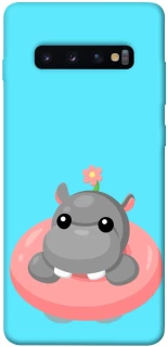Чехол на Samsung Galaxy S10+ Adopt Me Hippo Floatie фото 1 из 1