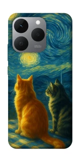 Чехол на Realme 15T Cats under the stars фото 1 из 1