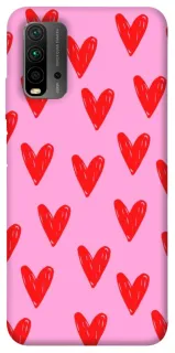 Чохол на Xiaomi Redmi 9T Red hearts 2 фото 1 з 1