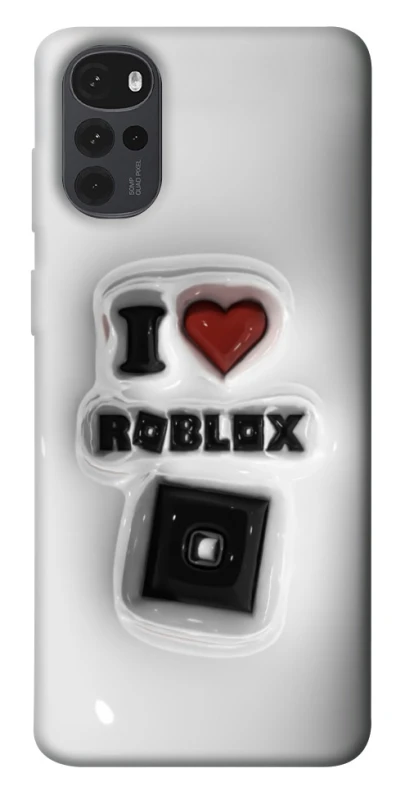 Чехол на Motorola Moto G22 I love Roblox фото 1 из 1