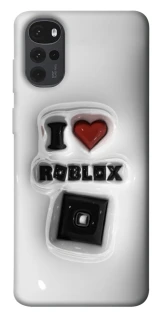 Чехол на Motorola Moto G22 I love Roblox фото 1 из 1
